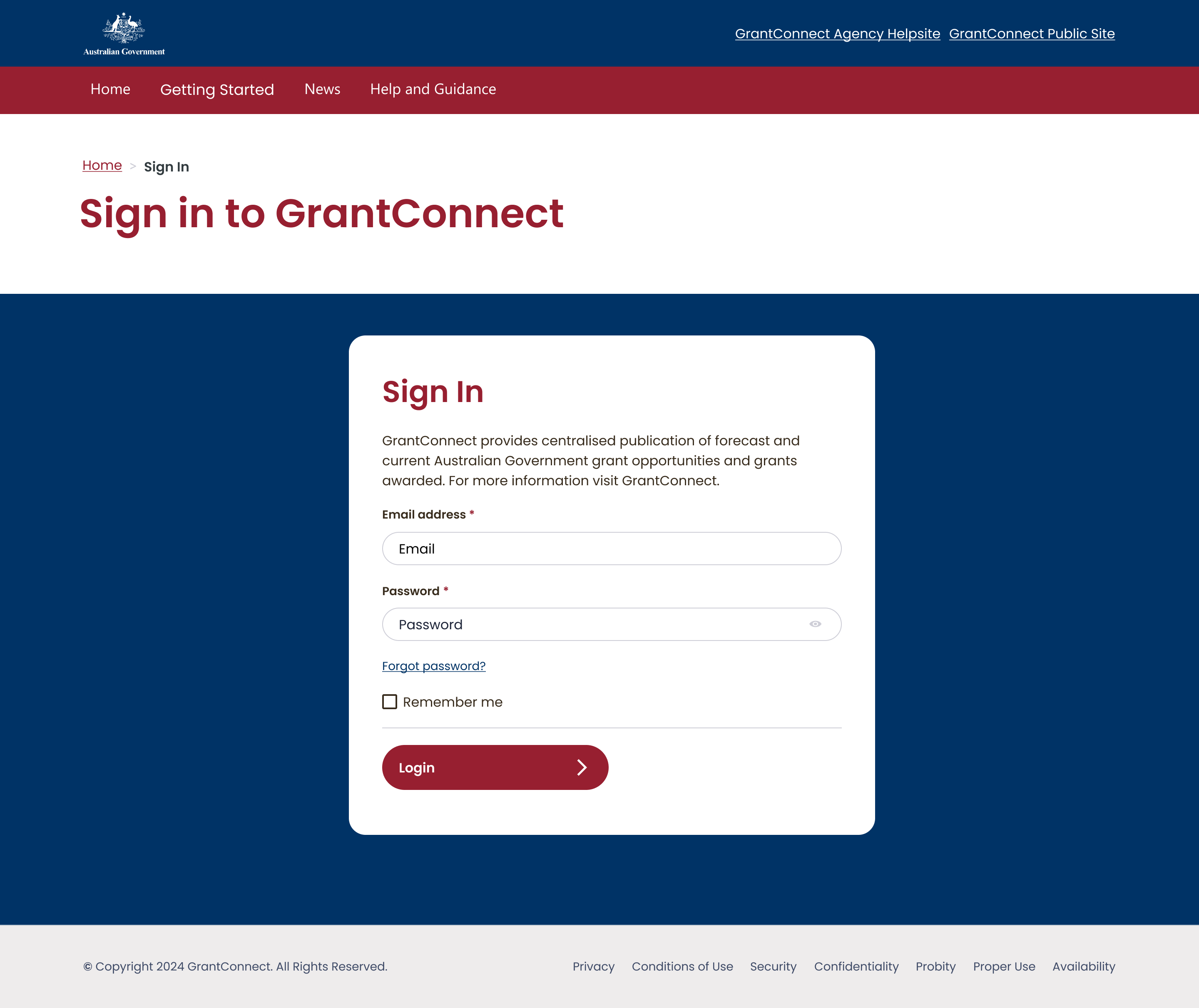 GrantConnect Admin