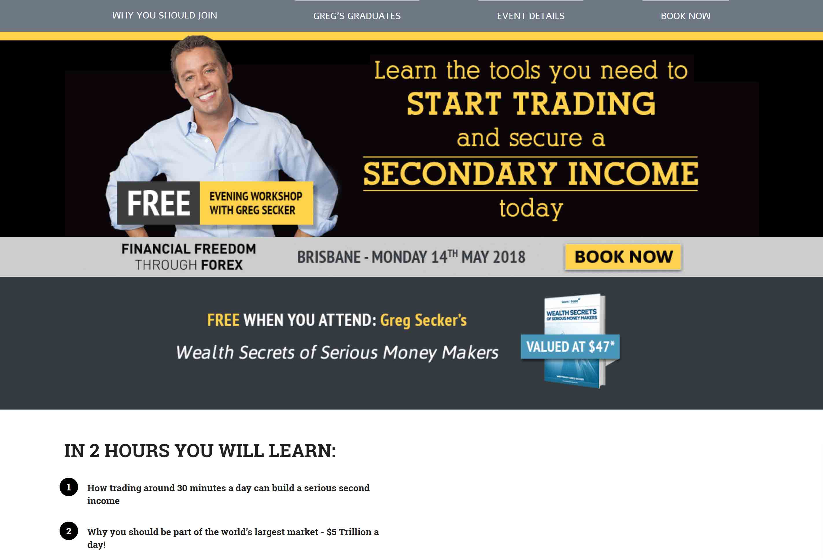 Greg Secker's Wealth Secrets of Serious Money Makers