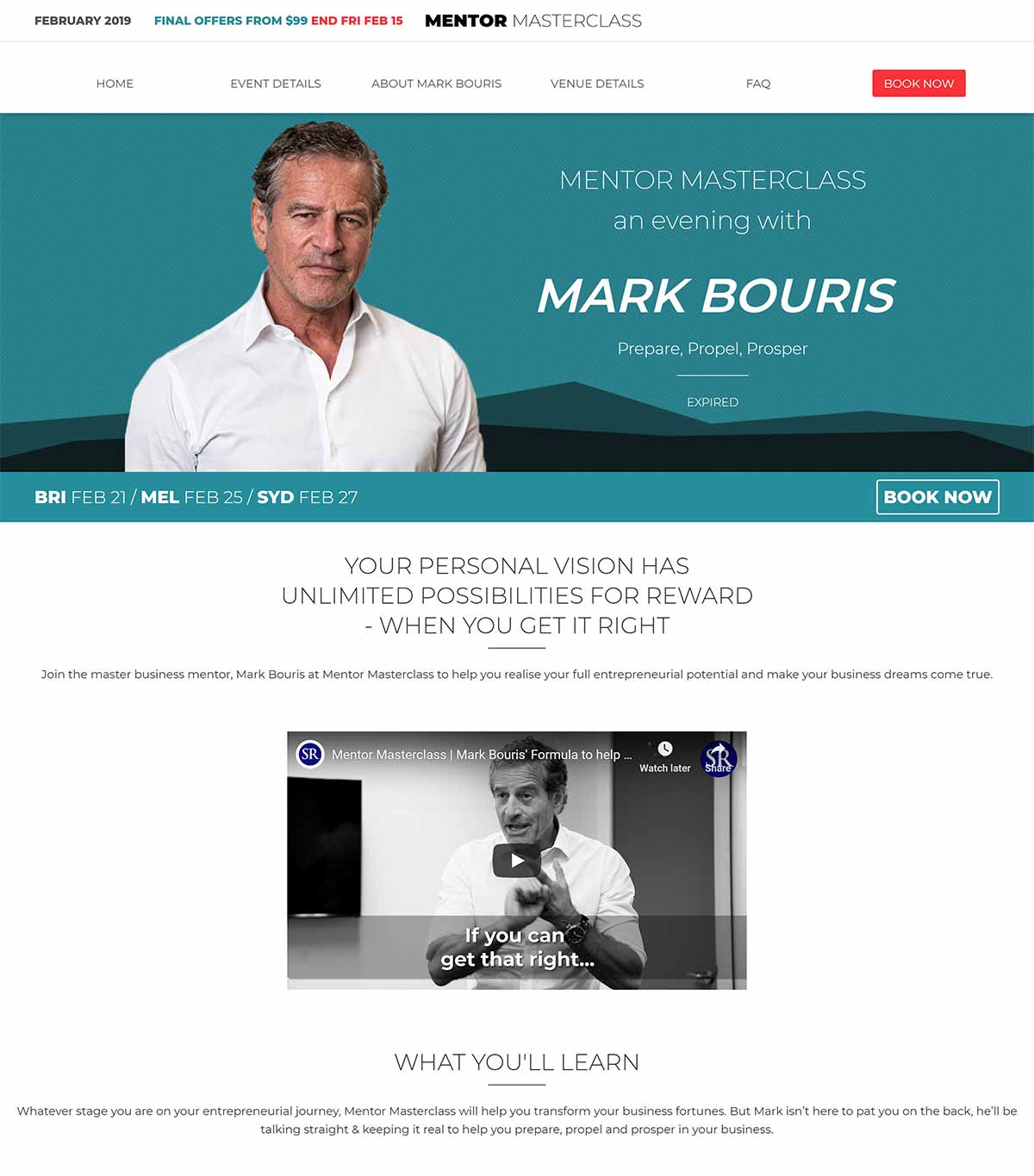 Mark Bouris' Mentor Masterclass