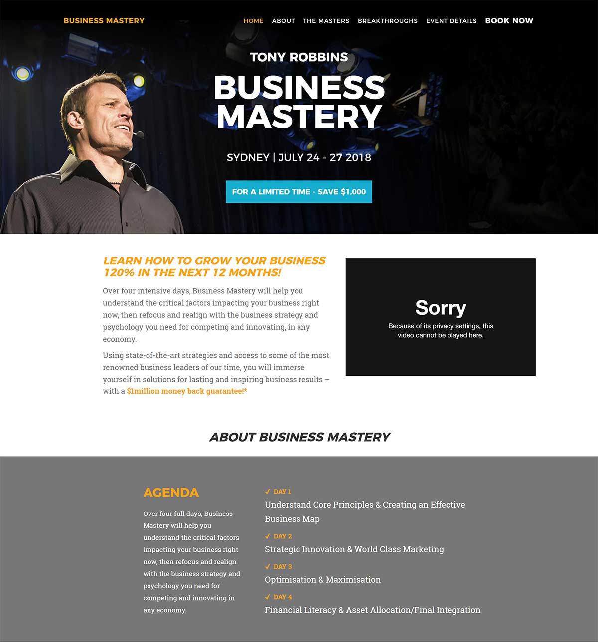 Tony Robbins' Business Mastery