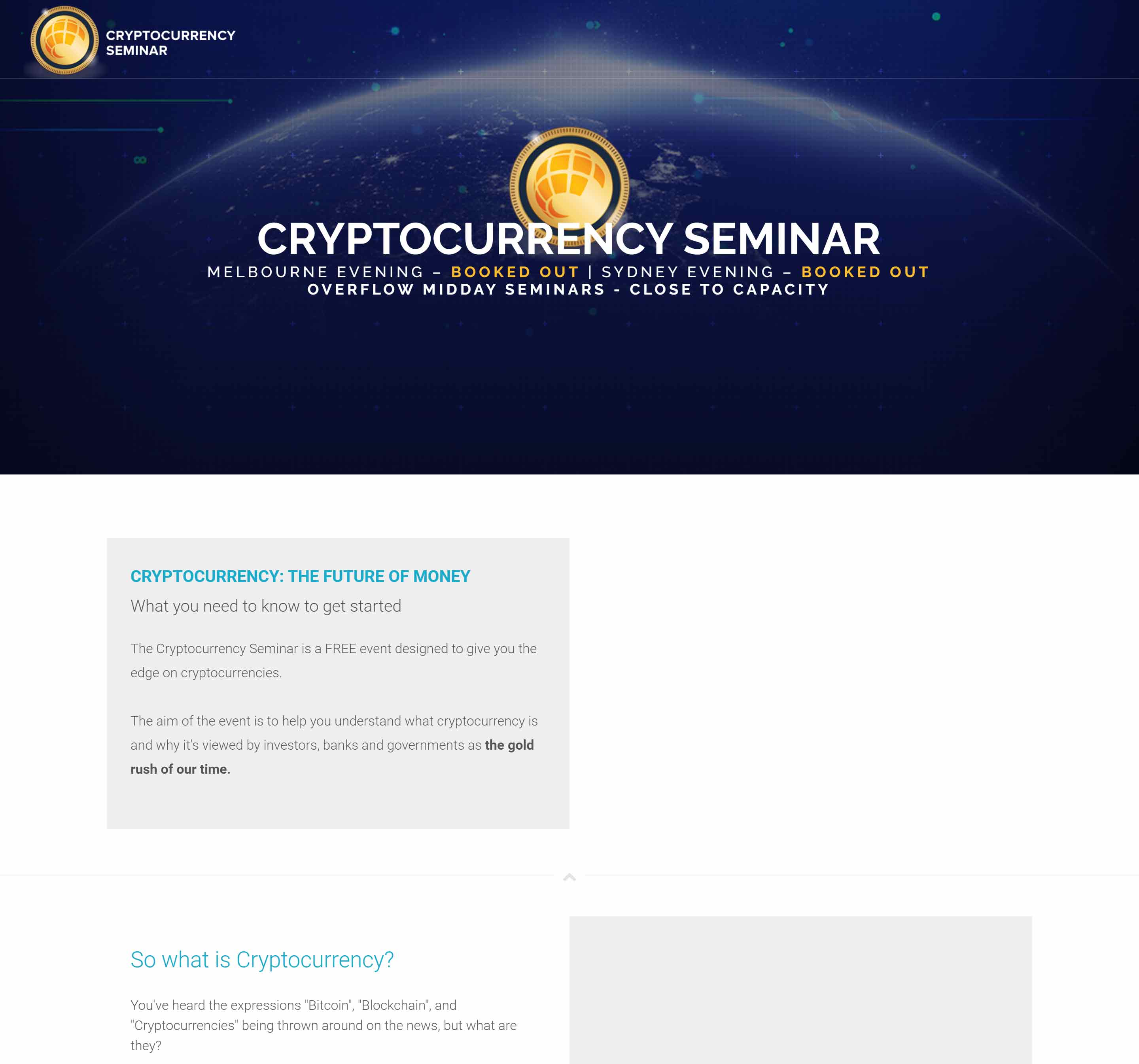 CryptoCurrency Seminar