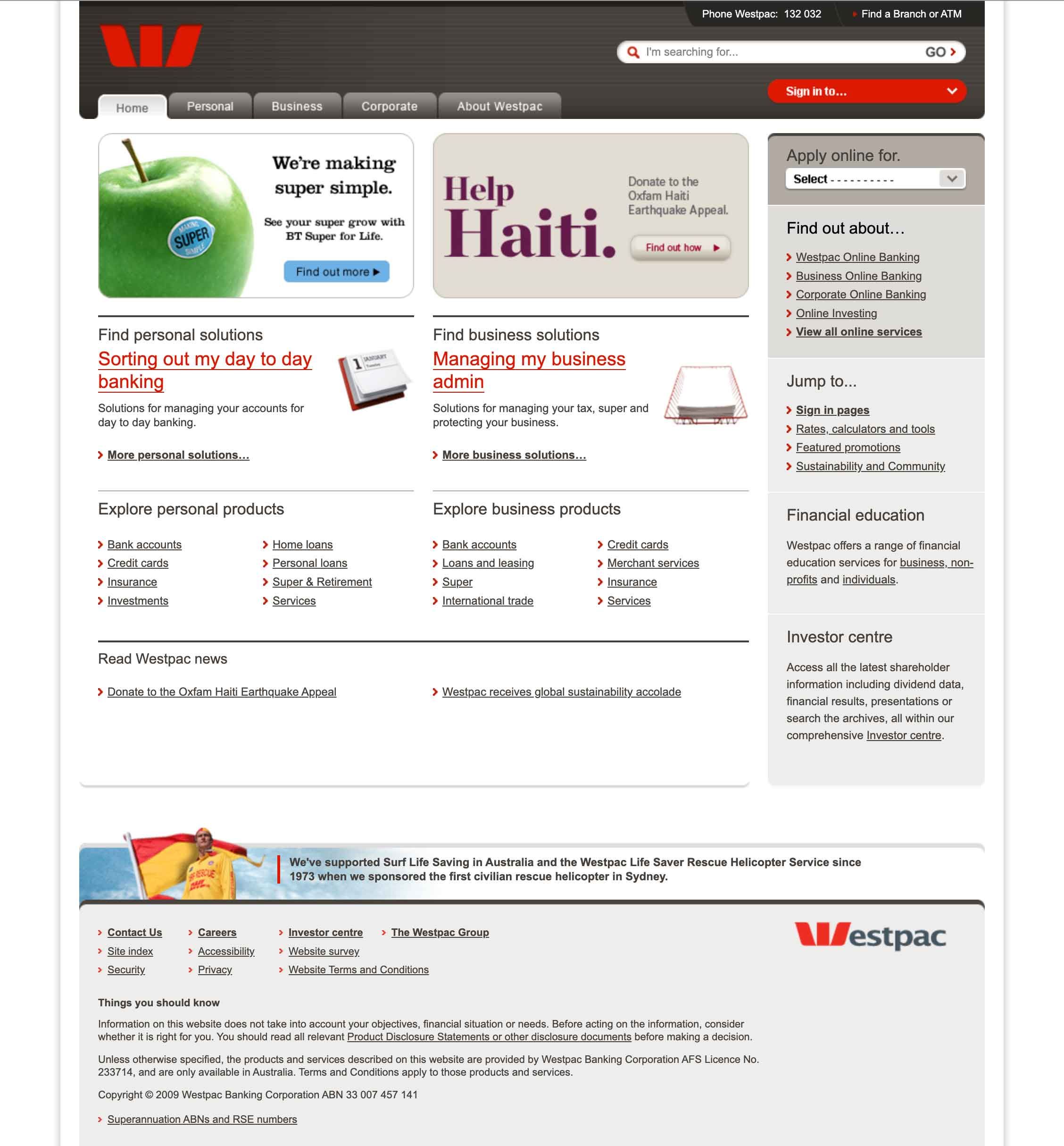 Westpac Intranet upgrade from IE7 to IE8